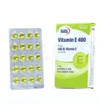 کپسول ژلاتینی ویتامین E ۴۰۰ واحد یوروویتال، با ۲۶۵ میلی‌گرم ویتامین E، در بسته‌بندی، آنتی‌اکسیدان، تقویت سیستم ایمنی و سلامت قلب.