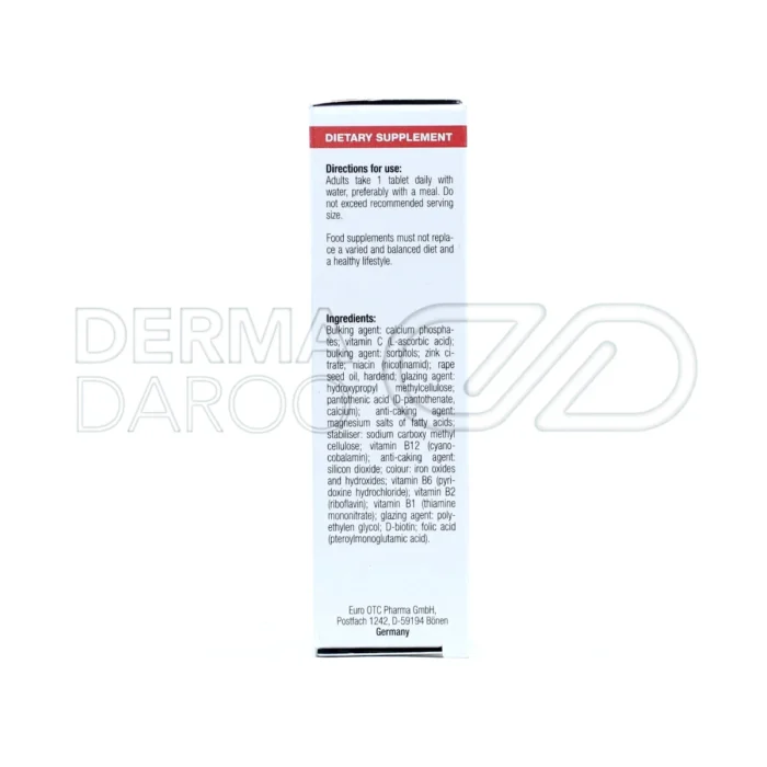 مکمل زیبایی و تقویت مو حاوی زینک، بیوتین و اسید فولیک برای جلوگیری از ریزش مو و حفظ سلامت پوست