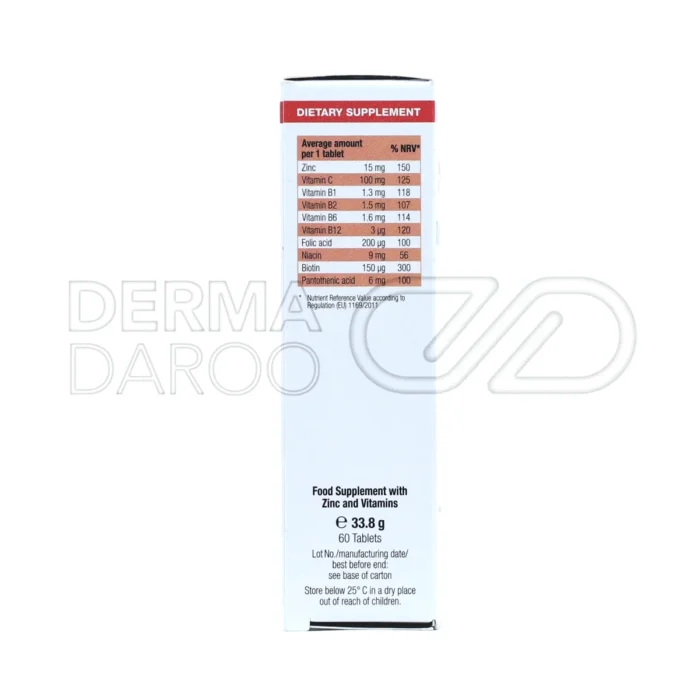 کمک به سلامت عمومی بدن با ترکیبی از زینک، ویتامین C و B کمپلکس در مکمل زینک پلاس