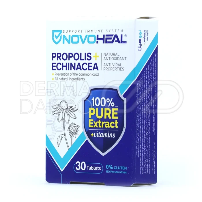 نووهیل فاران، با ۴۰۰ میلی‌گرم پروپولیس، بهبود عفونت‌های تنفسی.