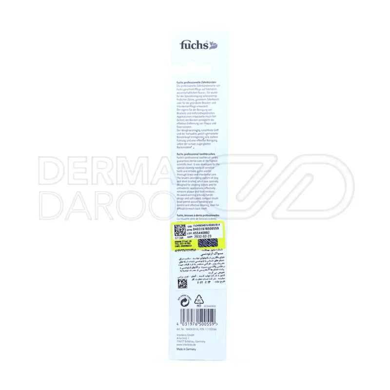 مسواک فوکس مدل ارتودنسی با برس نرم