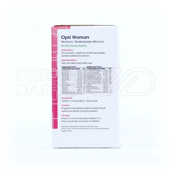 قرص اپتی وومن برای بانوان فعال؛ کمک به سلامت پوست، مو، ناخن و افزایش قدرت بدنی و روحی