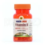سافت ژل ویتامین E ۴۰۰ واحد هلث اند مور، آنتی‌اکسیدان قوی، در بسته‌بندی، تقویت سیستم ایمنی، محافظت قلب و عروق.