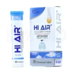 قرص جوشان های ایر هلث، با طعم پرتقال و نارنگی، حاوی ویتامین C و زینک، در بسته‌بندی، تقویت سیستم تنفسی و ایمنی، آنتی‌اکسیدان.