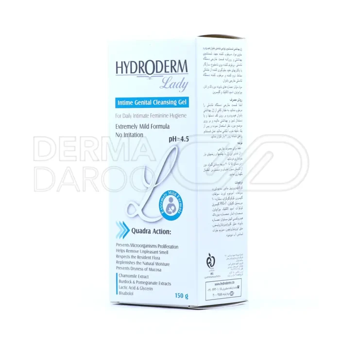 ژل بهداشتی بانوان هیدرودرم ۱۵۰ میلی لیتر