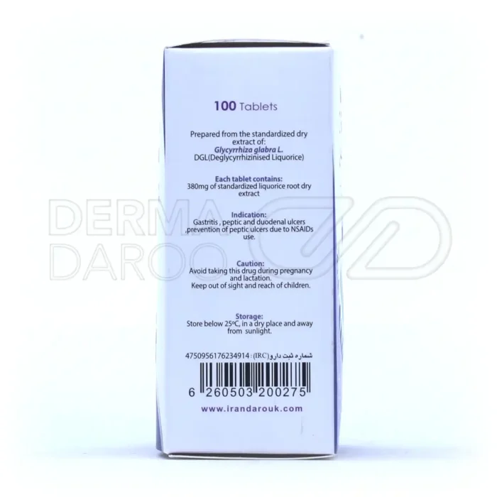 قرص درگلیس ایران داروک 100 عدد
