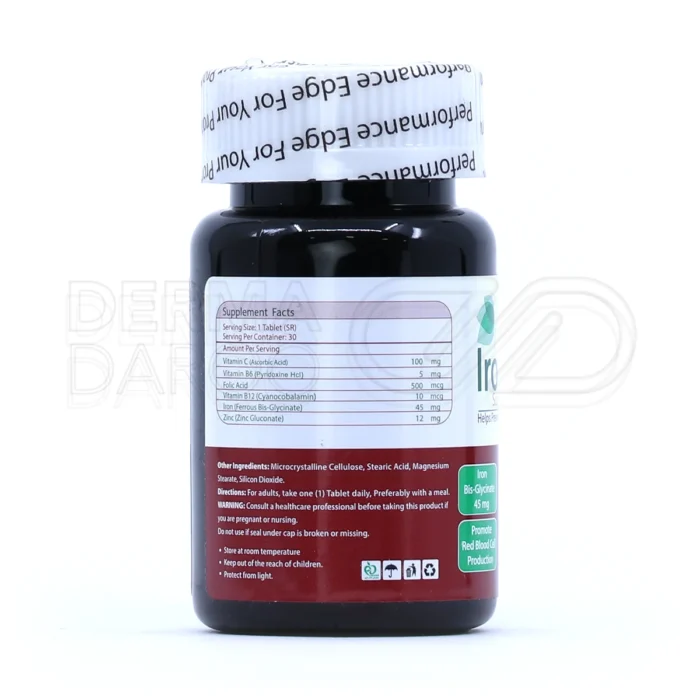 قرص آهن با اسید فولیک و ویتامین‌های ب و سی مناسب رفع کم‌خونی و افزایش انرژی بدن