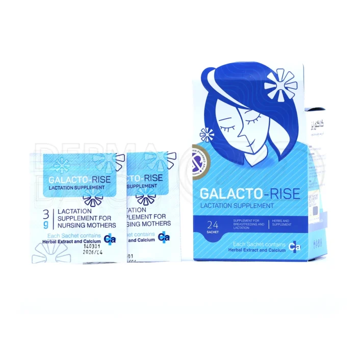 بسته‌بندی ساشه گالاکتورایز حاوی عصاره گیاهان شیرافزا و کلسیم برای افزایش شیر مادران شیرده