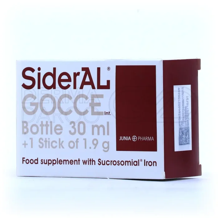 قطره آهن سیدرال گوچه 30 میلی لیتر همراه یک ساشه 9/1 گرمی جونیا فارما
