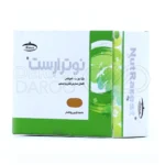 قرص کارن نوترارست، با ۱۰۰ میلی‌گرم کولین و B12، کاهش اضطراب، ارتقاء سلامت عمومی، بدون گلوتن، مصرف روزانه.