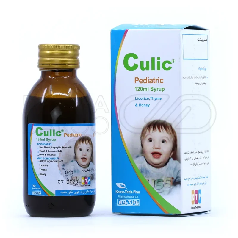 شربت کالیک اطفال نوتک فار ۱۲۰ میلی لیتر - جعبه بسته بندی و محفظه شربت