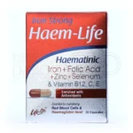 قرص هم لایف، با سلنیوم، پیشگیری از کم‌خونی و تقویت توان بدن.