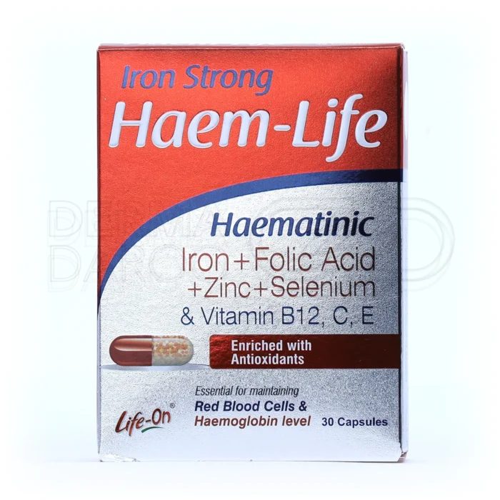 قرص هم لایف، با سلنیوم، پیشگیری از کم‌خونی و تقویت توان بدن.