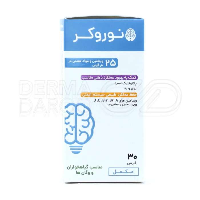 نوروکر لیلیا هلث کر، با جینسینگ و زینک، تقویت حافظه و عملکرد ذهنی.