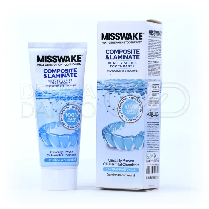 misswake-composite-and-laminate-toothpaste-75-ml-00 خمیر دندان مخصوص دندان های لمینت و کامپوزیت میسویک ۷۵ میلی لیتر