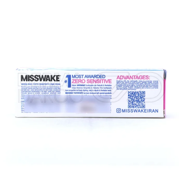 خمیر دندان زیرو سنسیتیو میسویک با سدیم منوفلوروفسفات، ضد پوسیدگی، محافظ مینا و کاهش حساسیت دندانی
