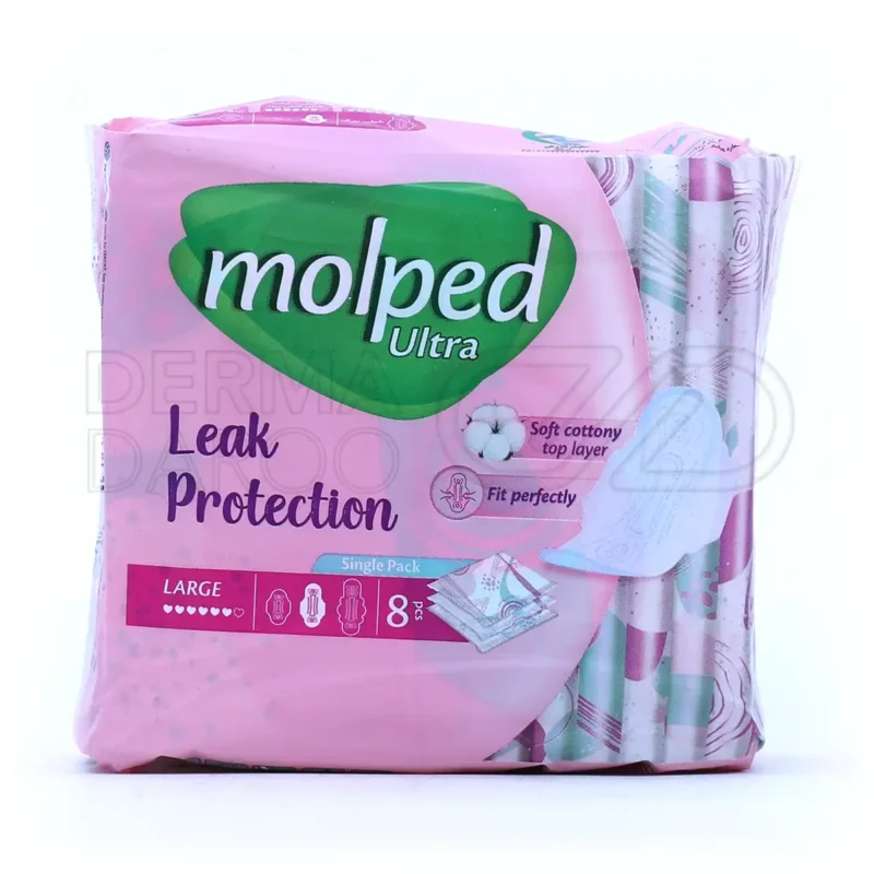 نوار بهداشتی ضخیم خشک و راحت مولپد سایز بزرگ 8 عدد