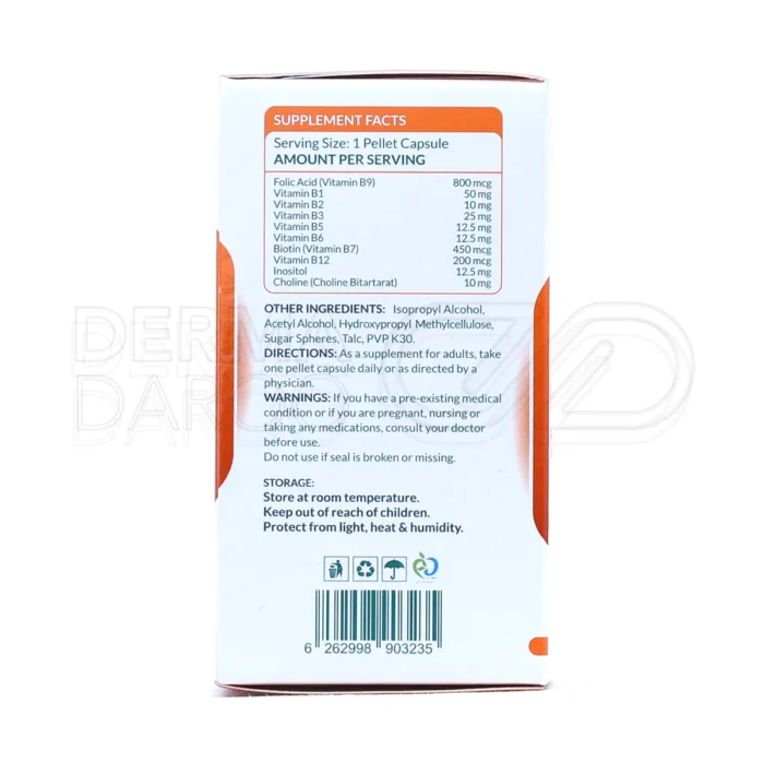 کپسول ب کمپلکس نیچرز پلنتی، حاوی اینوزیتول و ویتامین B، تقویت انرژی، کاهش استرس و بهبود متابولیسم.