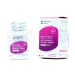 تصویر بسته‌بندی مولتی ویتامین و مینرال نیچرز پلنتی بانوان بالای ۵۰ سال همراه با کپسول مکمل حاوی ترکیبات مغذی برای رفع کمبودهای تغذیه‌ای و افزایش انرژی روزانه