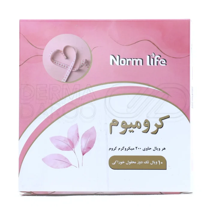 ویال خوراکی کرومیوم ۲۰۰ نورم لایف، مکمل کنترل قند خون و افزایش حساسیت به انسولین