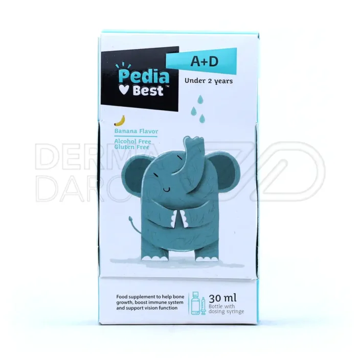 pedia-best-a-plus-d-oral-drops-with-banana-flavor-30-ml-00 قطره ویتامین آ+د پدیابست با طعم موز ۳۰ میلی لیتر