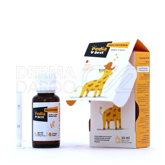 قطره مولتی ویتامین پدیابست با طعم پرتقال ۳۰ میلی لیتر