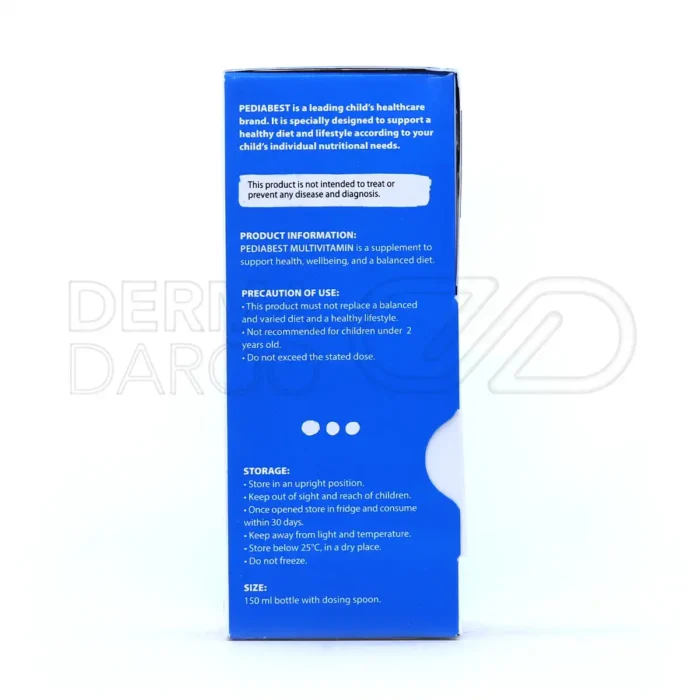 شربت مولتی ویتامین پدیابست ۱۵۰ میلی لیتر