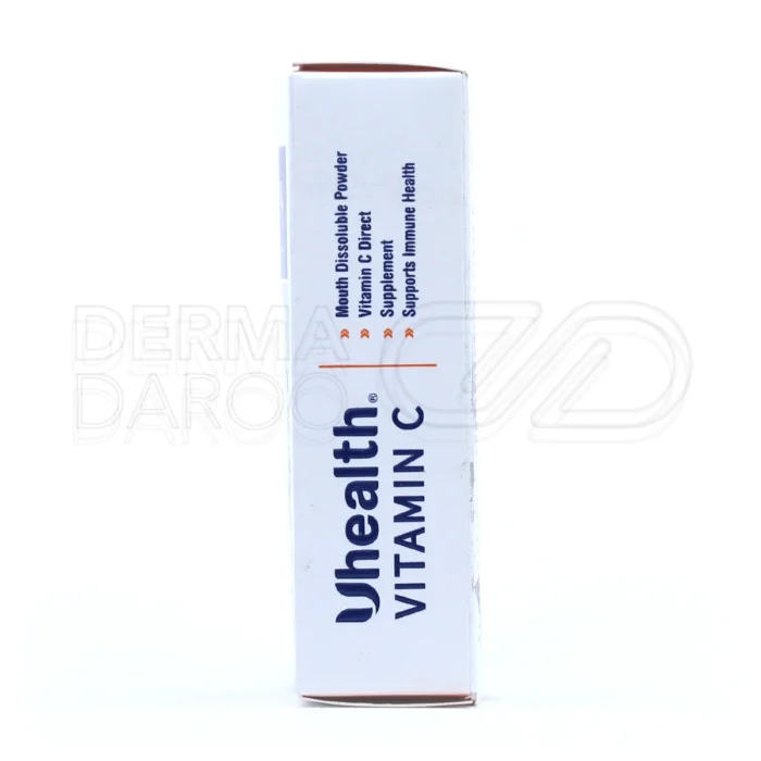 ویتامین C ساشه، ۵۰۰ میلی‌گرم، آنتی‌اکسیدان قوی، تقویت سیستم ایمنی، طعم پرتقال، مناسب مصرف روزانه ۱ تا ۲ ساشه.