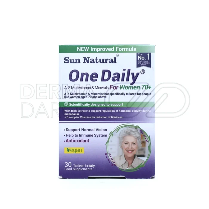 مکمل تقویتی بانوان سالمند با ویتامین‌های B، D، E و ترکیباتی مانند کوآنزیم Q10، لوتئین و آهن