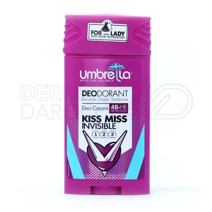 umbrela-kiss-miss-deo-dorant-for-women-90-ml-00 استیک ضد تعریق زنانه آمبرلا مدل کیس میس 90 میلی لیتر