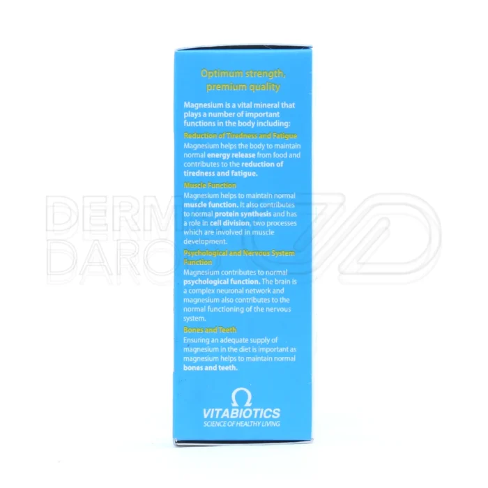 قرص منیزیم ۳۷۵ میلی‌گرمی ویتابیوتیکس؛ مناسب برای کمک به کنترل دیابت و فشار خون