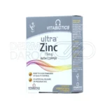 قرص وگان اولترا زینک، مناسب برای تقویت ریشه مو و کاهش ریزش با فرمول فاقد مواد نگهدارنده