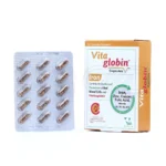 کپسول ویتاگلوبین ویتان، بسته‌بندی مقاوم، مکمل خون‌ساز با آهن و B کمپلکس، تقویت ایمنی.