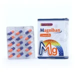 کپسول مگنیبان ویتاول، با منیزیم و ویتامین‌های B1، B6، D، K، در بسته‌بندی، تقویت سیستم عصبی و عضلانی، کاهش اسپاسم.