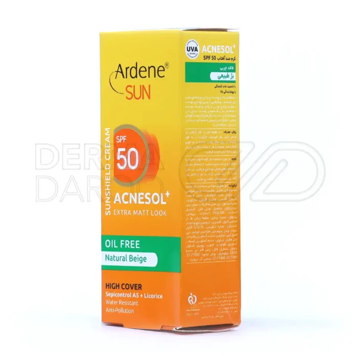 کرم ضد آفتاب آکنه سل آردن SPF50 مناسب پوست چرب ۵۰ گرم