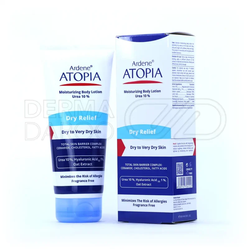 آردن لوسیون مرطوب کننده قوی بدن حاوی 10% اوره درای ریلیف 200 میلی لیتر