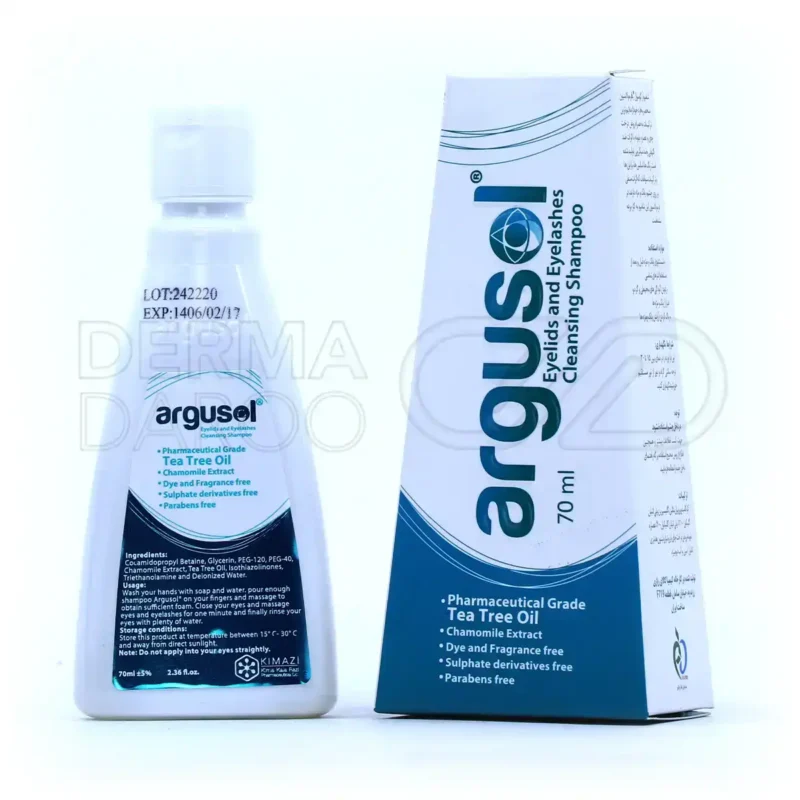 شامپو شستشو پلک و مژه آرگوسول 70 میلی لیتر