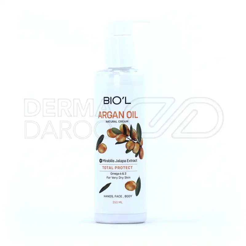 کرم مرطوب کننده پمپی آرگان بیول 250 میلی لیتر