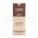شامپو کافئین سریتا، با عصاره بابونه و نعناع فلفلی، محرک رشد مو، ضد ریزش، بدون سولفات، مناسب پوست سر حساس.