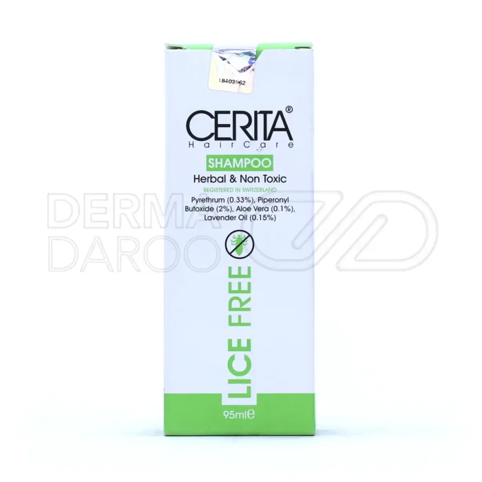 شامپو ضد شپش لایس فری سریتا مناسب انواع مو ۹۵ میلی لیتر