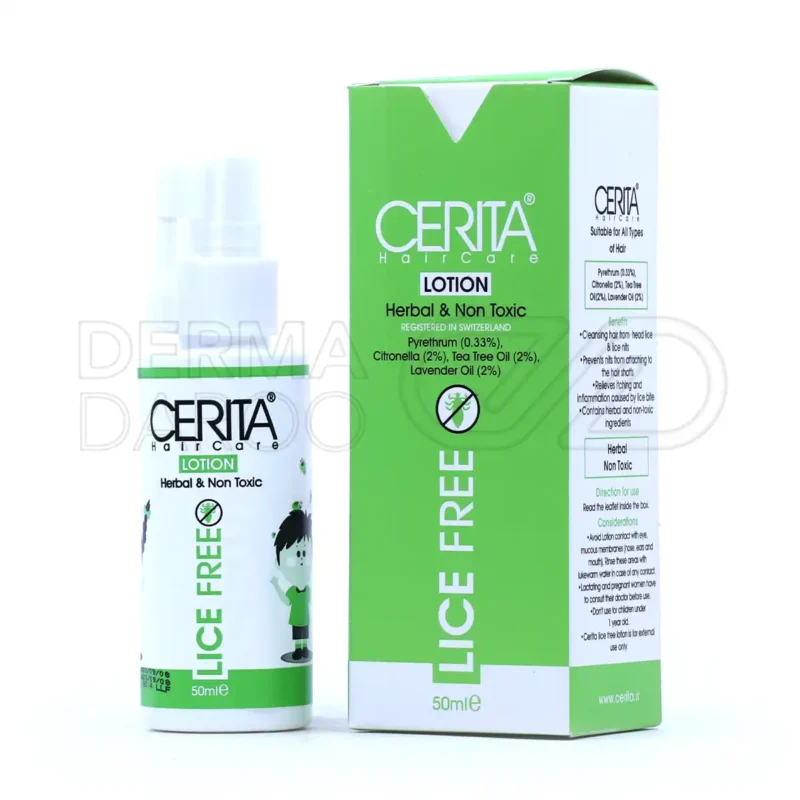 لوسیون ضد شپش لایس فری سریتا مناسب انواع مو ۵۰ میلی لیتر