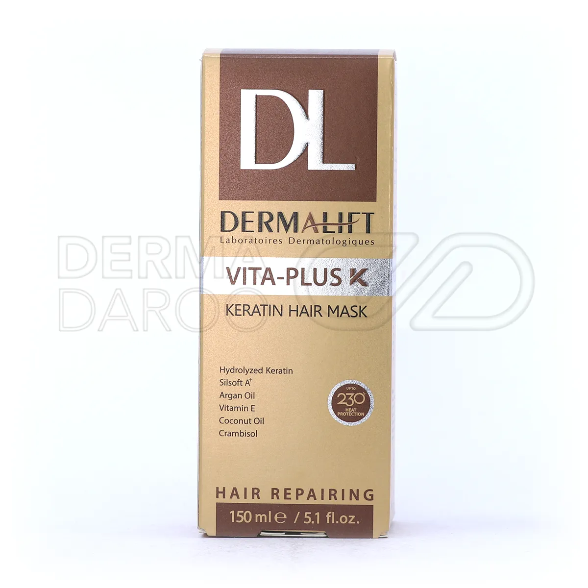 ماسک مو درمالیفت، حاوی سدیم پی سی ای و گوار، تغذیه عمیق و افزایش مقاومت موهای آسیب‌دیده