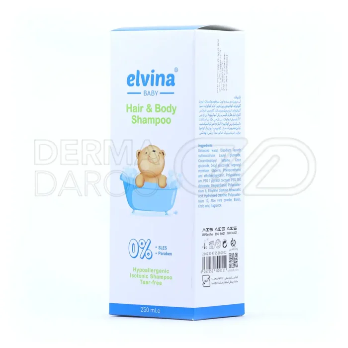 شامپو سر و بدن کودک الوینا 250 میلی لیتر