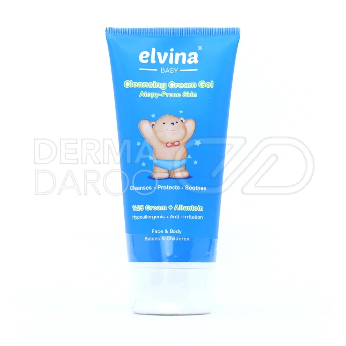 کرم ژل شستشوی اتوپیک الوینا، مناسب پوست اگزمایی و حساس، با آلوئه‌ورا و آلانتوئین، در تیوپی، التیام‌بخش سوزش و خارش.