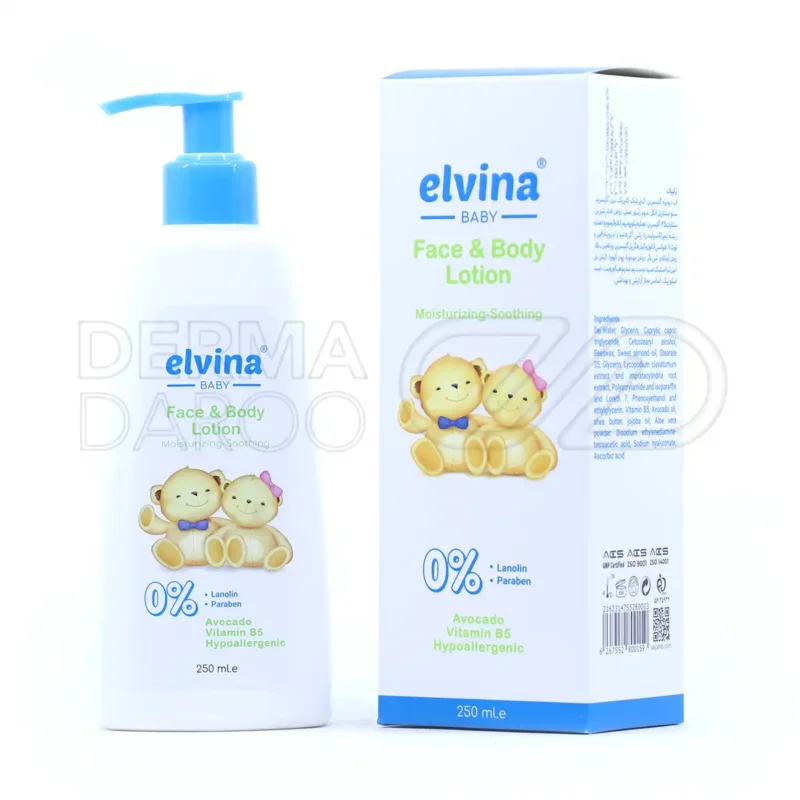 لوسیون صورت و بدن کودک الوینا 250 میلی لیتر