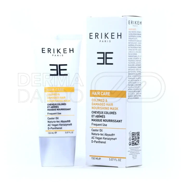 erike-hair-care-colored-and-damaged-hair-nourishing-mask-150-ml (1) ماسک مو مغذی مناسب موهای رنگ شده و آسیب دیده اریکه ۱۵۰ میلی لیتر