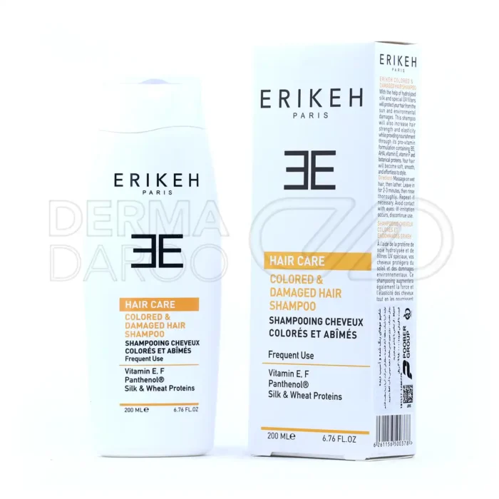 شامپو موهای رنگ شده و آسیب دیده اریکه ۲۰۰ میلی لیتر