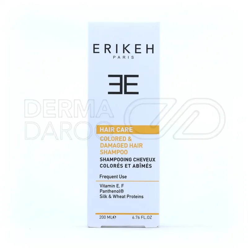 شامپو موهای رنگ شده و آسیب دیده اریکه ۲۰۰ میلی لیتر