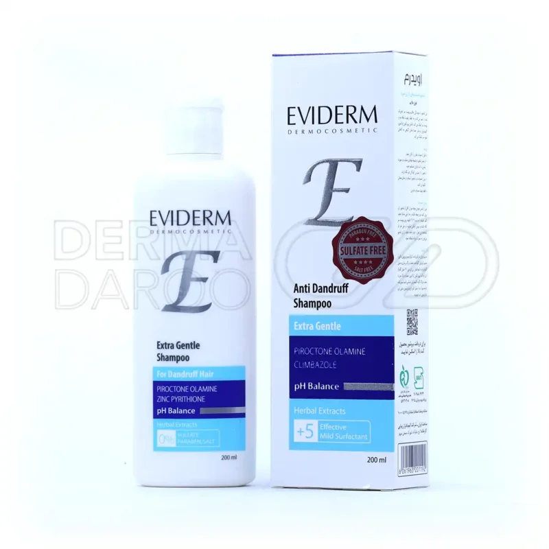 شامپو ضد شوره اویدرم فاقد سولفات 200 میلی لیتر