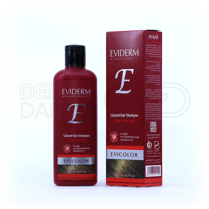 شامپو اویکالر اویدرم مناسب موهای رنگ شده 200 میلی لیتر